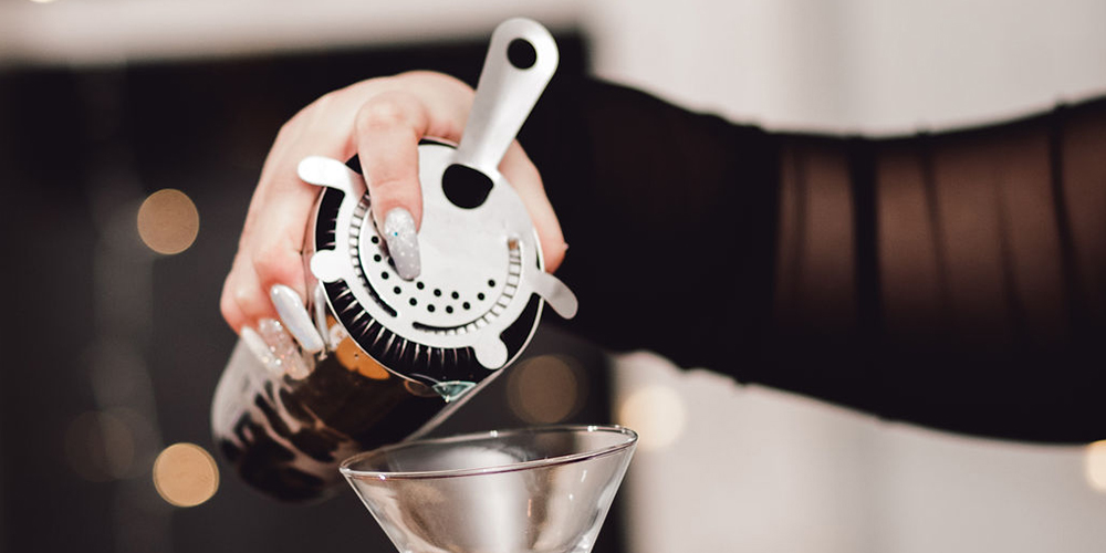 Bartender pouring drink