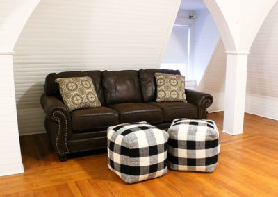 Oaks Manor couch with ottomans