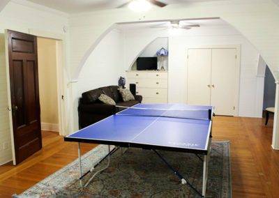 Upstairs game room