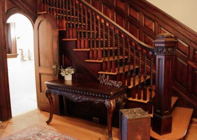 Oaks Manor entryway staircase