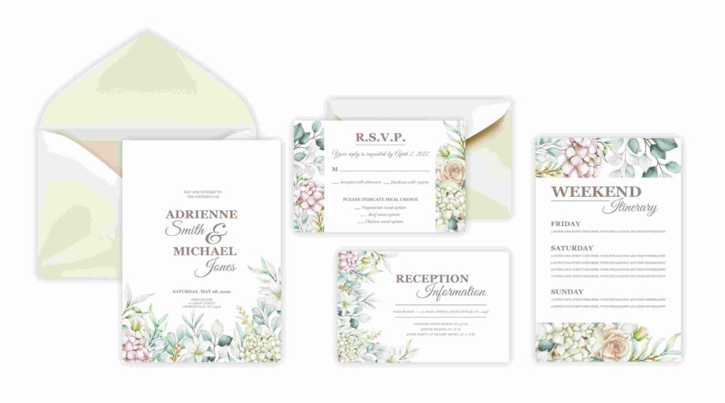 Wedding stationery