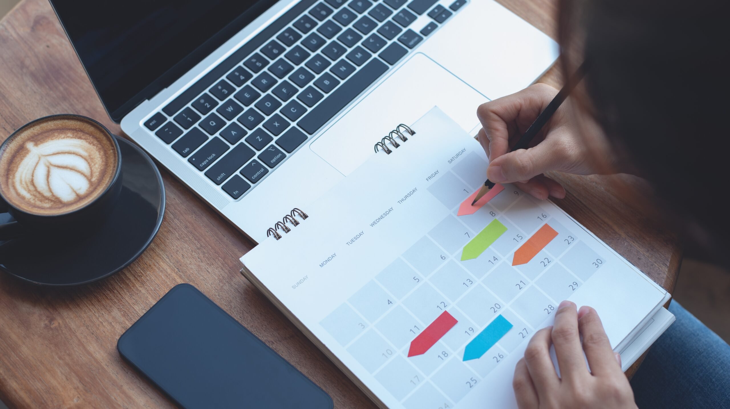 A person analyzing a colorful chart. Business and finance concept.